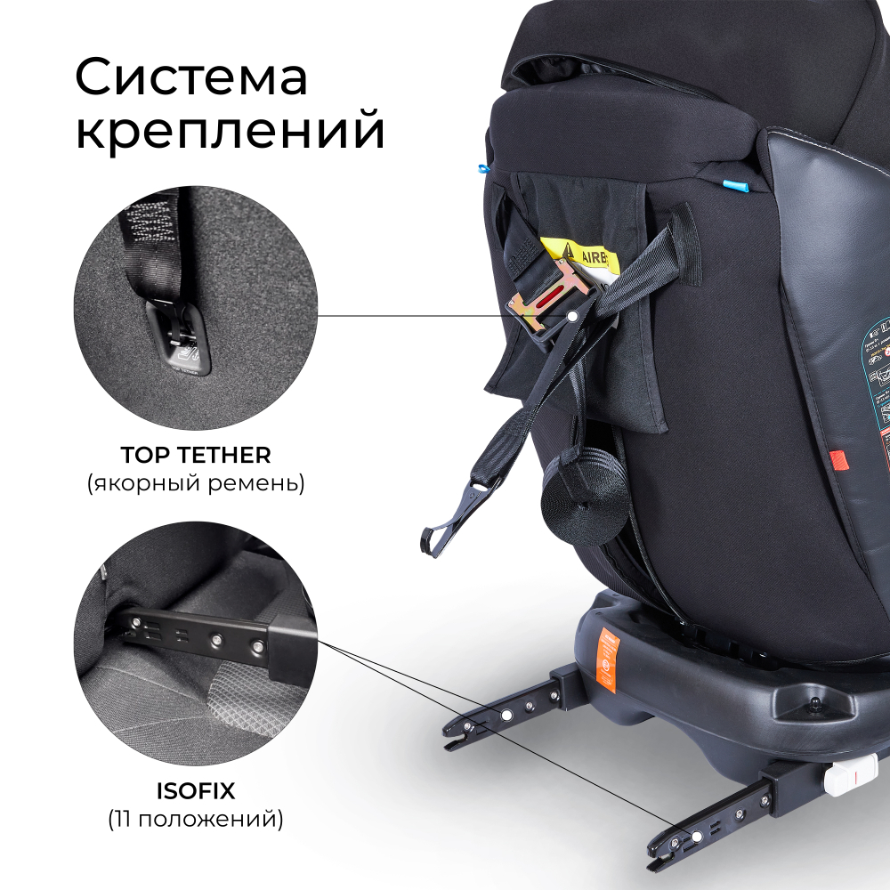 Автокресло поворотное группа 0123 (0-36) Sweet Baby Suburban 360 Isofix Brown