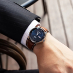 ZEPPELIN Automatic Mechanical Movement Men"s Watches Watch Blue Dial