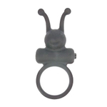 Чёрное эрекционное кольцо в форме букашки с вибрацией Bior Toys Sex Expert SEM-55111