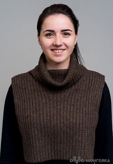 Воротник из 100% монгольской шерсти (Шоколадный)