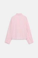 РУБАШКА В ПОЛОСКУ С ШИРОКОЙ ПРОЙМОЙ — ZARA