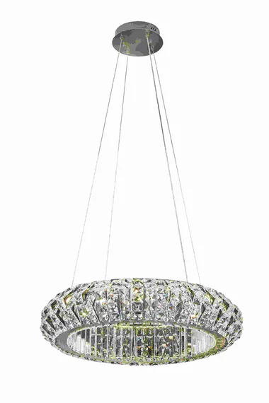 Люстра подвесная светодиодная NewRgy 106PLSK/D600BB SAND NICKEL, 40 Вт, никелевая