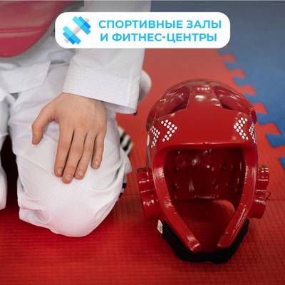 ЭВА-плитка жёлто-чёрная 100×100×3 см - мягкий коврик-пазл, плетёнка