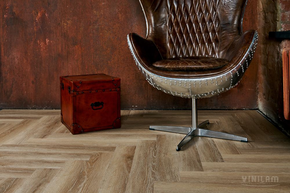 Виниловый ламинат VINILAM PARQUET Herringbone GD11166 Паркет Классический Glue