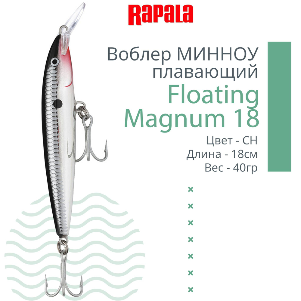 Воблер Floating Magnum 11, 11см, 15гр, цвет SH, плавающий