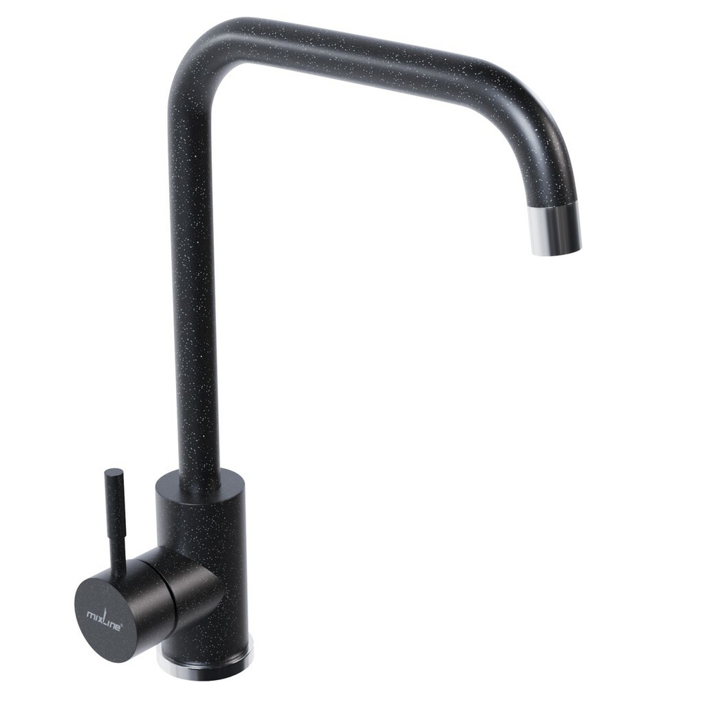 Смеситель для кухни 35к MIXLINE МЛ-ГС12 (ML-GS12) (343) антрацит высок. излив