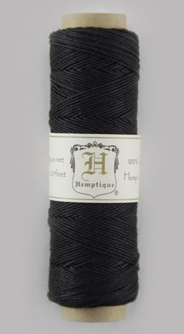 Шнур пеньковый ⌀0.5 мм / 62.5 метра, на катушке, 25 г, Hemptique HS10CO-BLK25R