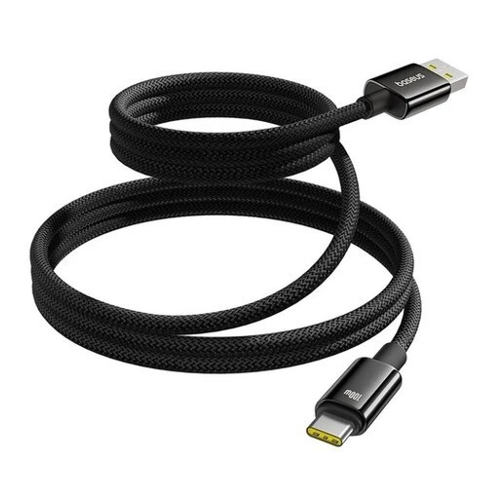 Usb Кабель-зарядка TYPE-C Baseus Tungsten 1м (P10319805111-02) 100W черный