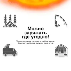Солнечная электростанция Астра 30 Вт 2Type-C