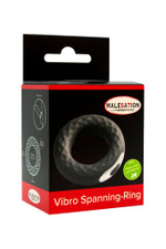 Черное эрекционное виброкольцо Vibro Spanning (Цвет: черный)