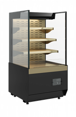 Кондитерская витрина Carboma KC70 VM 0,6-2 STANDARD открытая, горка ПРЯМАЯ БОКОВИНА (версия 2.0) (Cube 2)