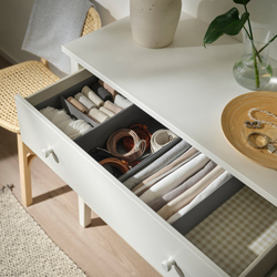 IKEA SKUBB  (ИКЕА СКУББ)  -  Коробка, 3 шт. - тёмно-серый 20x38x12 см