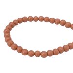 Бусины пластик ⌀6 мм, 50 г, круглые, Astra&Craft (А610 карамельный), 1AL121-1