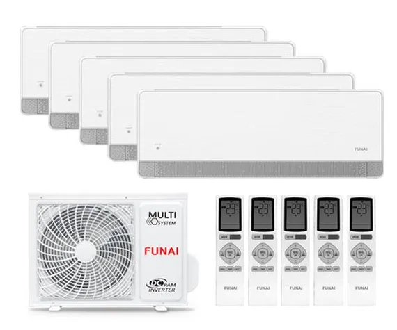 Мульти сплит-система Funai 5 x RAM-I-KMS30HP.W01/S / RAM-I-5OK120HP.01/U