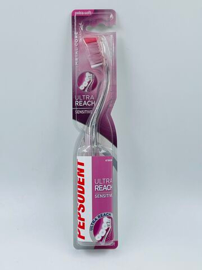 Зубная щетка Pepsodent Ultra Soft Ultra Reach Sensitive (розовая) 1 шт (Из Финляндии)