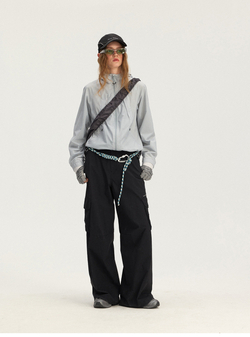 WMNS Штаны Nothomme Monterest Wide-Leg Cargo черный