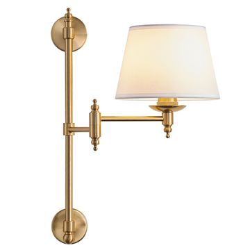 Бра 1*Е27 POESIA AP1 BRASS латунь Crystal Lux