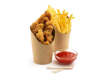 Упаковка ECO Snack Cup L для картофеля фри, снеков, поп корна; (800шт/кор)