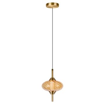 Подвесной светильник LED 30W 4000К 10421/C Amber бронза/янтарный Helix LOFT IT