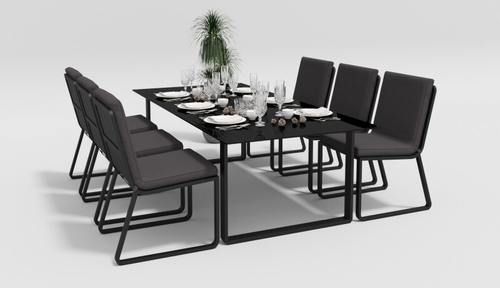 Обеденный стол Gardenini Voglie 220x105 карбон