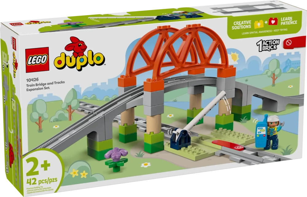 Конструктор LEGO Duplo 10426 Железнодорожный мост и рельсы