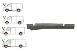 Порог левой двери Ford Transit 2006-2013 (Potrykus)