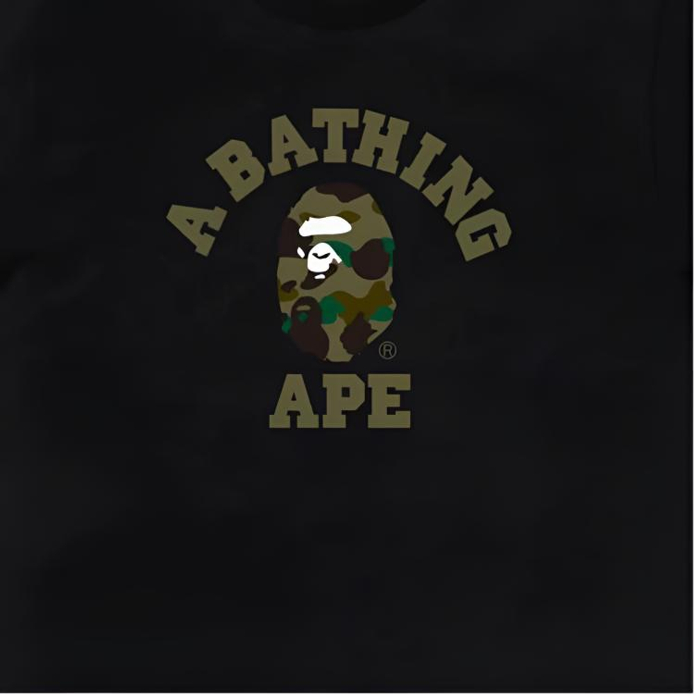 A Bathing Ape Bathing Ape Футболка Cotton Regular Straight Fit 1m30 110 013 черный зеленый