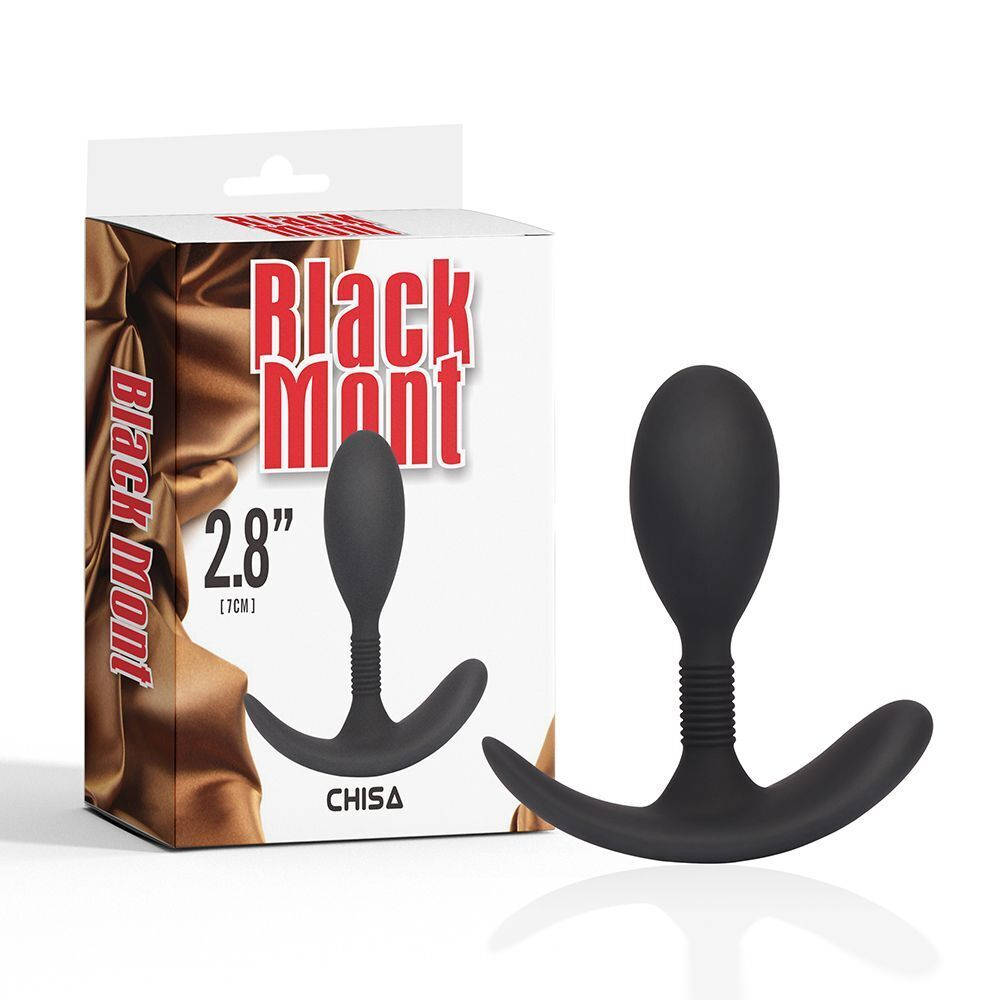 Черная анальная втулка Anal Play Plug S - 8,6 см. (Цвет: черный)