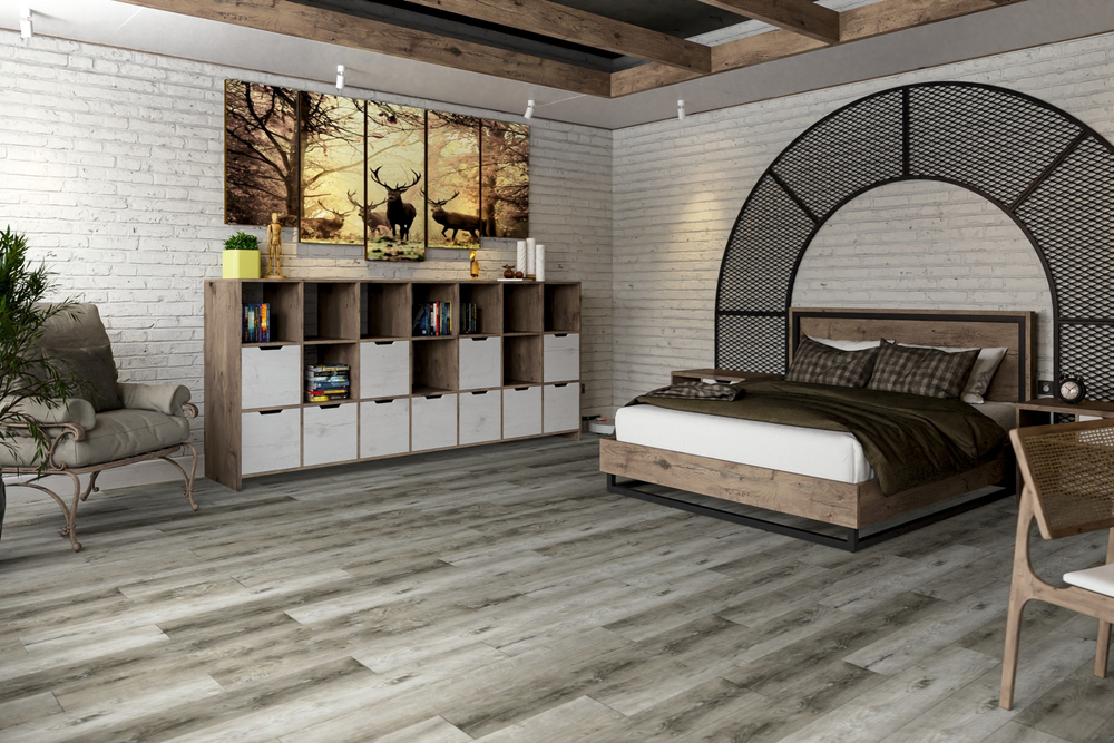 Кварц-винил LVT Damy Floor Family LVT 2.5 мм ДУБ РУСТИКАЛЬНЫЙ СЕРЫЙ 4.13 м2