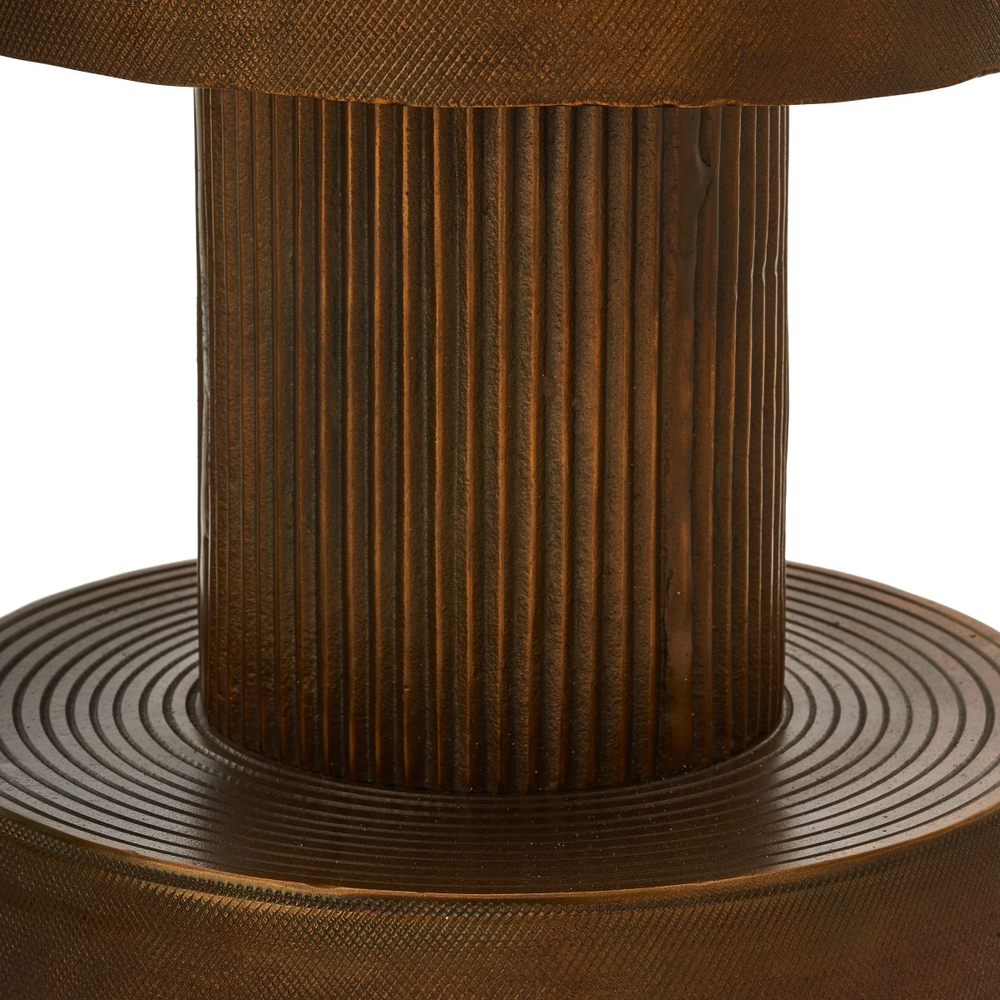 Приставной столик Pols Potten Bolt antique brass, латунь