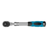 Ключ-трещотка телескопический 3/8", 215-315 мм, CrV, 72 зуба, с быстрым сбросом, хром Gross — фото 4