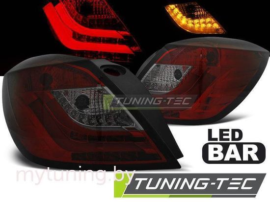 Задние фонари red smoke led для Opel Astra H 3D GTC