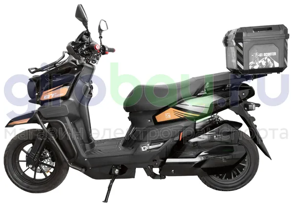 Электроскутер GT Tank 3000W (72V/30Ah) - Чёрный фото №12