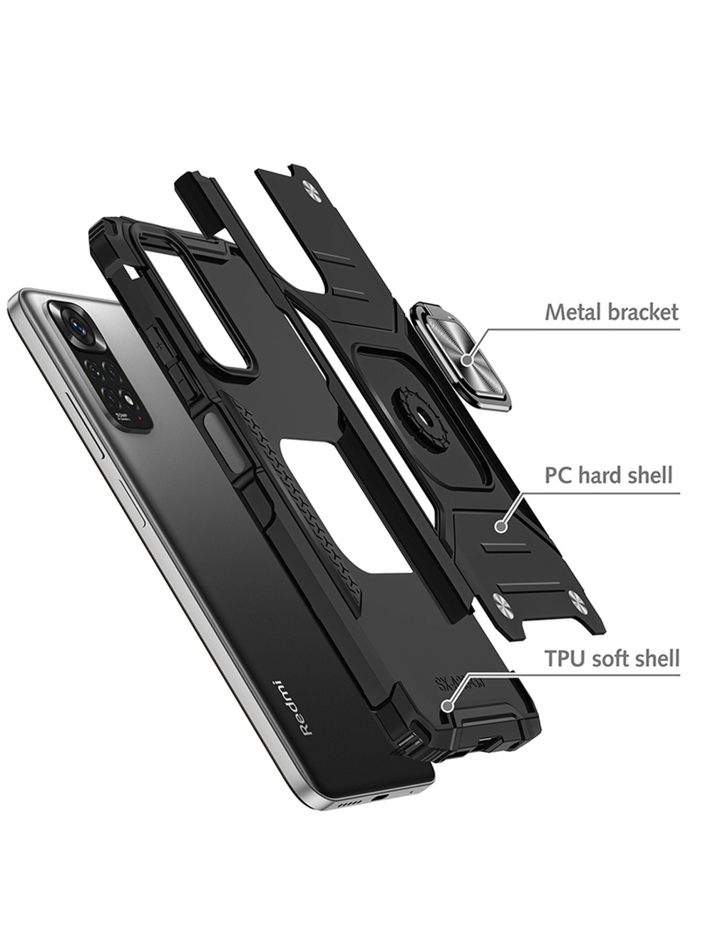 Противоударный чехол Legion Case для Xiaomi Redmi Note 11 Pro