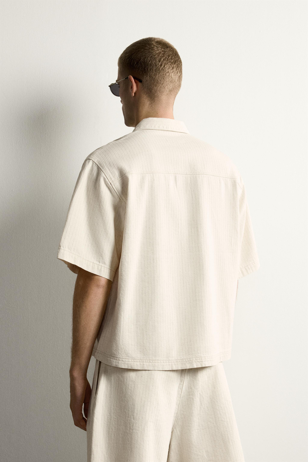 РУБАШКА ПОЛО В ПОЛОСКУ BOXY FIT — ZARA