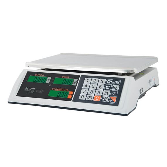 Торговые настольные весы M-ER 327 AC "Ceed" LCD Белые