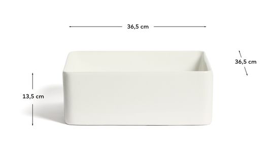 Раковина Ovara из белой керамики 36,5 x 36,5 см