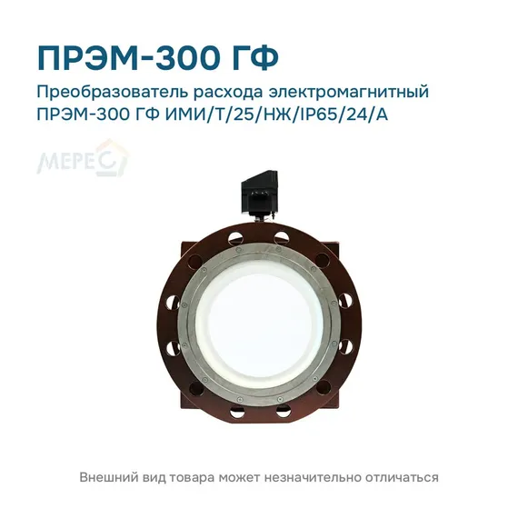 Преобразователь расхода электромагнитный ПРЭМ-300 ГФ ИМИ/T/25/НЖ/IP65/24/A
