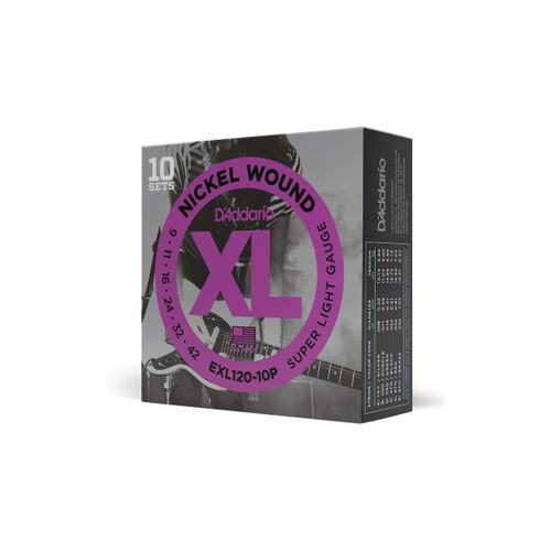 D`Addario EXL120-10P струны для электрогитары