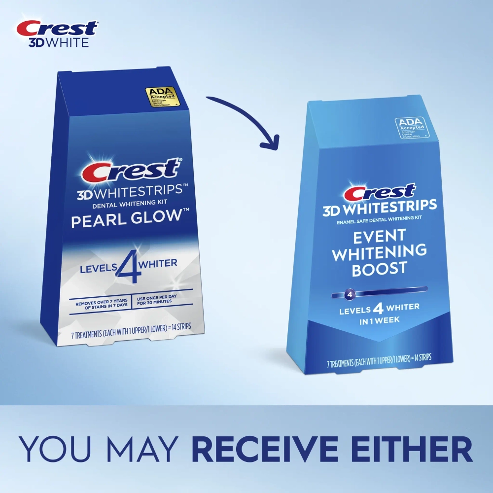 Отбеливающие полоски для зубов Crest 3D Whitestrips Event Whitening Boost