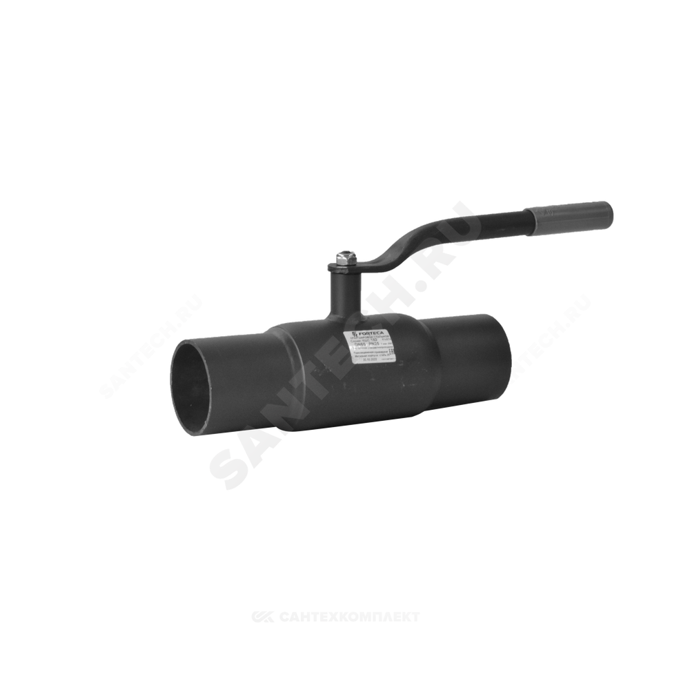 Кран шаровой сталь 11с67п Ду 150 Ру25 п/привар L=360мм FORTECA 182.1.150.025
