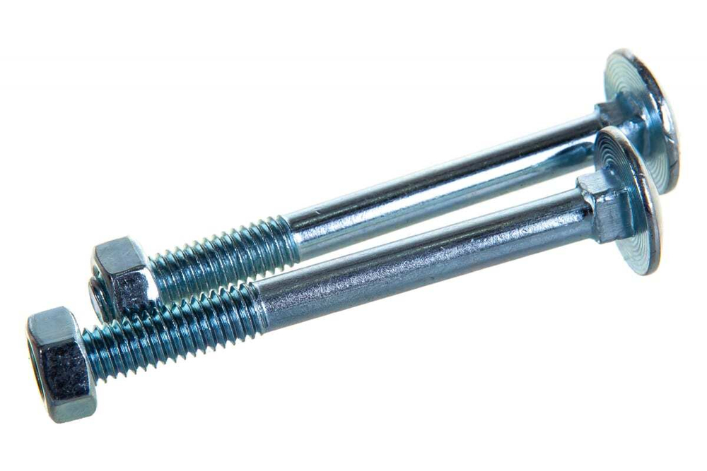 БОЛТ МЕБЕЛЬНЫЙ ELEMENT DIN603 С ГАЙКОЙ ОЦИНК 6Х60 6ШТ 2144