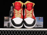 Jordan 1 Mid XQ White Black Sport Red