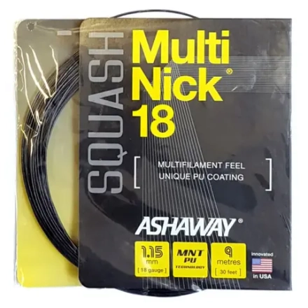 Струны для сквоша Ashaway MultiNick 18 (9 m) - black