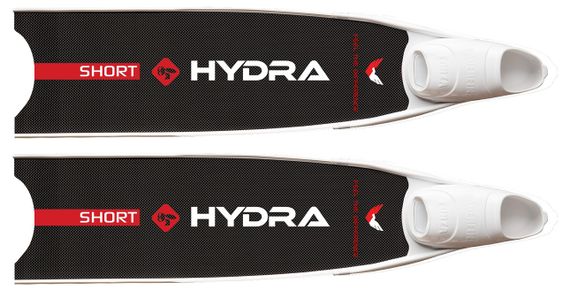 Карбоновые ласты Hydra CarboTwill Short с калошами Leaderfins Forza