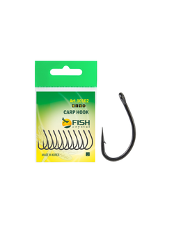 Крючок рыболовный Fish Crystal CARP HOOK 10102 с ушком №6 (5 упаковок)