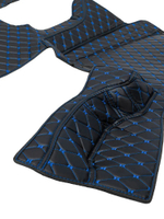 Ковры 3D SITRAK C7H MAX (экокожа, черный, синяя строчка)