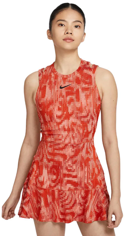 Теннисное платье Nike Court Dri-Fit Slam RG Tennis Dress - rust factor/black