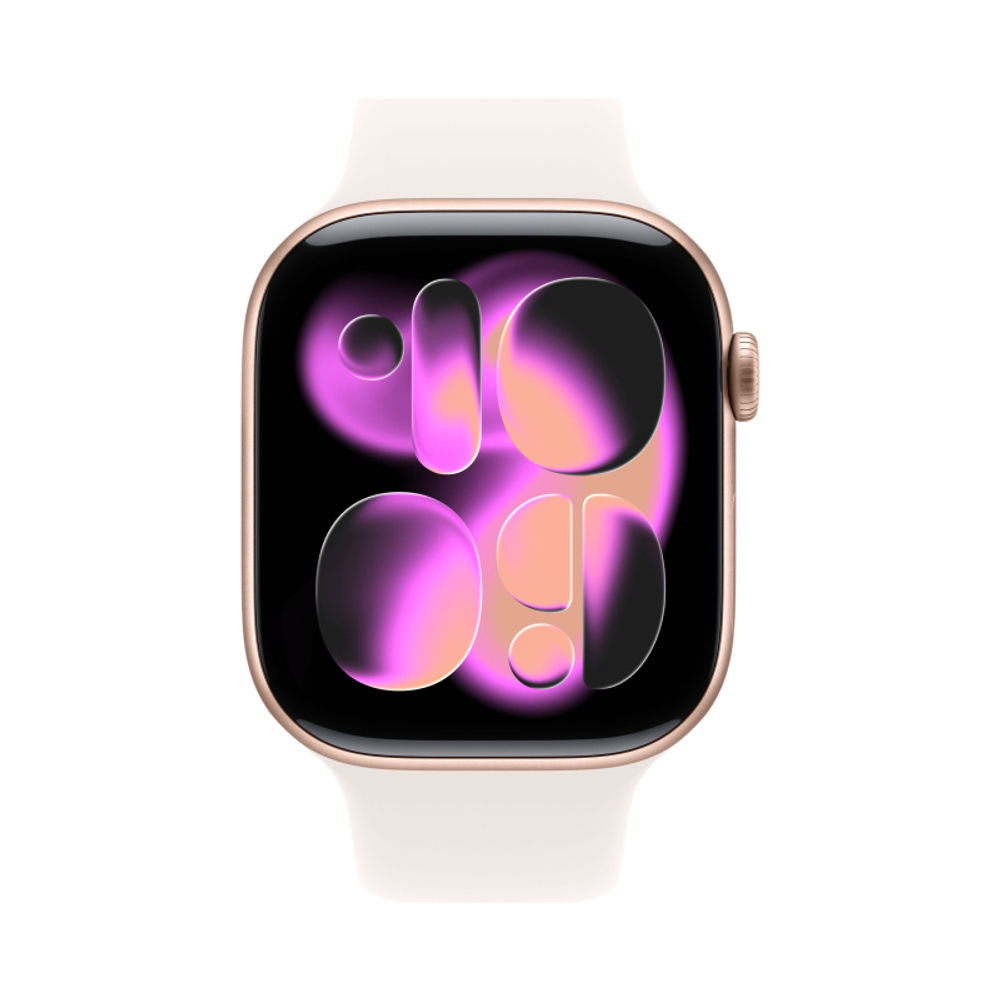 Умные часы Apple Watch Series 11, 46 mm, Rose Gold Aluminium Light Blush Sport Band S/M
