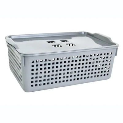 Корзинка Лофт 3,8л 295х105 мм с крышкой (серый)